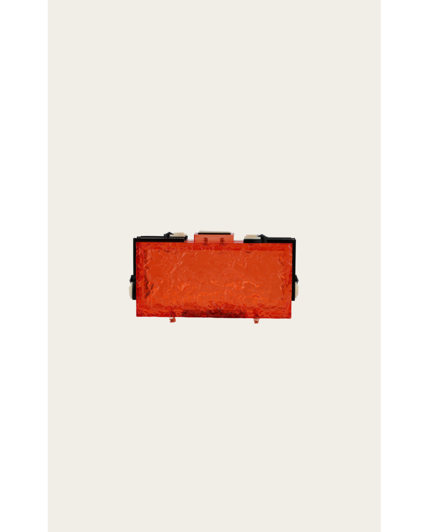THE AMAZON LILY CLUTCH IN ORANGE